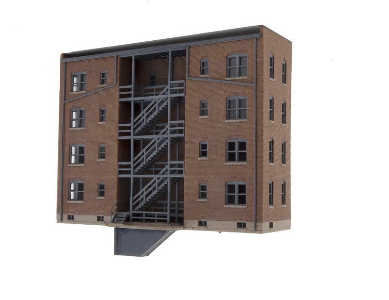 Walthers Cornerstone Series N Scales Background Building - Kit Parkview Terrace Tuscan w/Dark Green Trim 4-5/8 x 3-1/2 x 1-3/8"" - Image 3